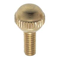 Satco .4" 8/32 Solid Brass Burnished and Lacquered Ball Head Thumb Screws