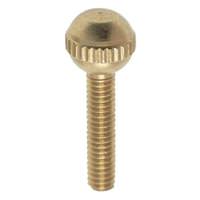 Satco .75" 8/32 Solid Brass Burnished and Lacquered Ball Head Thumb Screws