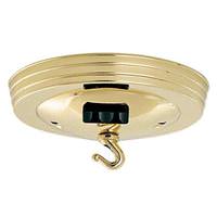 Satco Brass Canopy Kit with Convenience Outlet