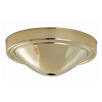 Satco Brass Plain Deep Fixture Canopy
