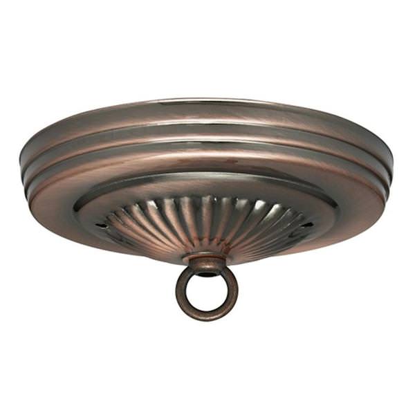 Antique Copper Ribbed Canopy Kit