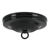 Satco Black Ribbed Canopy Kit