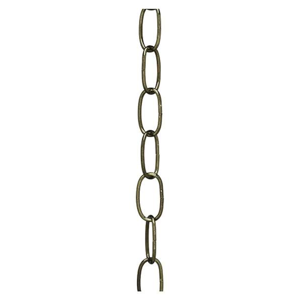 3' 11 Gauge Antique Brass Fixture Chain