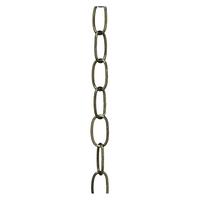 Satco 3' 11 Gauge Antique Brass Fixture Chain