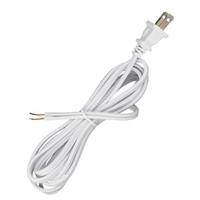 Satco 8' White Molded Plug Cord