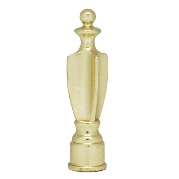 2.25" Polished Brass Spindle Finial
