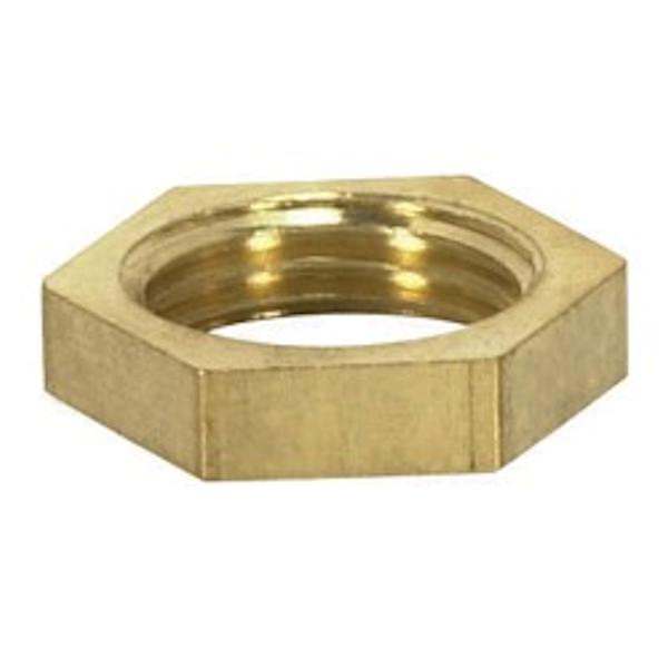 1/8 IP Brass Hexagon Locknuts