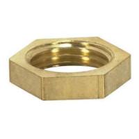 Satco 1/8 IP Brass Hexagon Locknuts