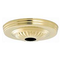 Satco Brass Ribbed Canopy Kit
