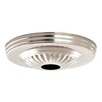 Satco Chrome Ribbed Canopy Kit