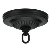 Satco Black Ribbed Canopy Kit