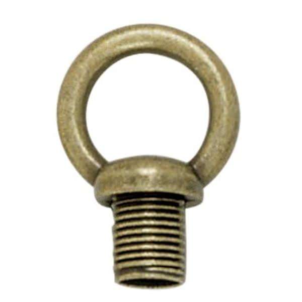 1-3/8" 1/8 IP Antique Brass Die Cast Fixture Male Loop with Wireway
