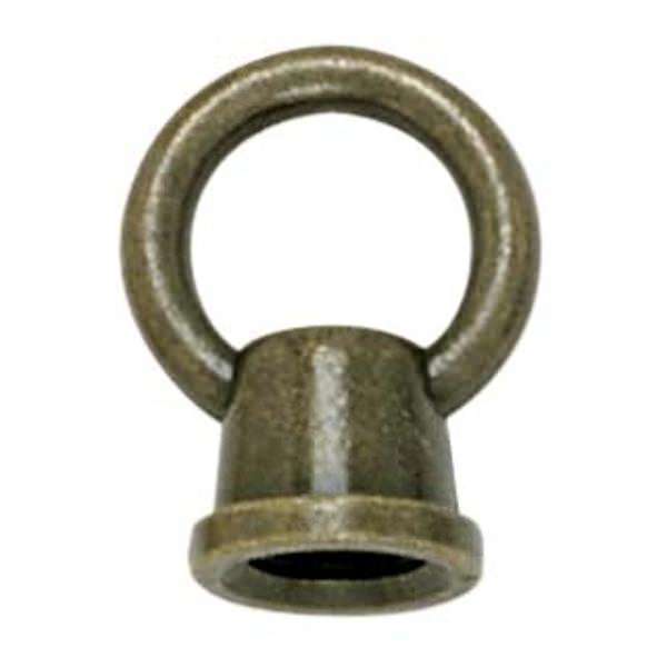 1-1/8" 1/8 IP Antique Brass Die Cast Fixture Female Loop with Wireway