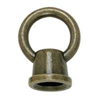 Satco 1-1/8" 1/8 IP Antique Brass Die Cast Fixture Female Loop with Wireway