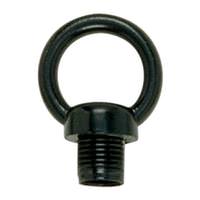 Satco 1-3/8" 1/8 IP Black Die Cast Fixture Male Loop with Wireway