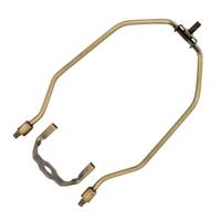 Satco 8" 2-Piece Antique Brass Detachable Harp