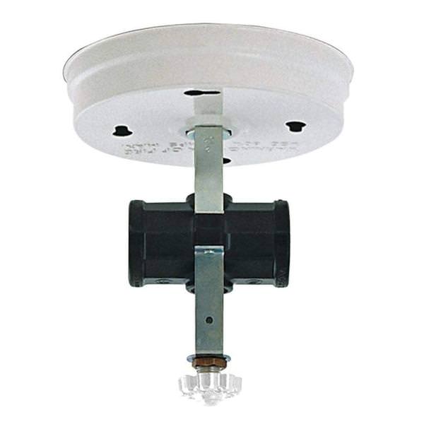 2 Light White Bent Glass Fixture Holder