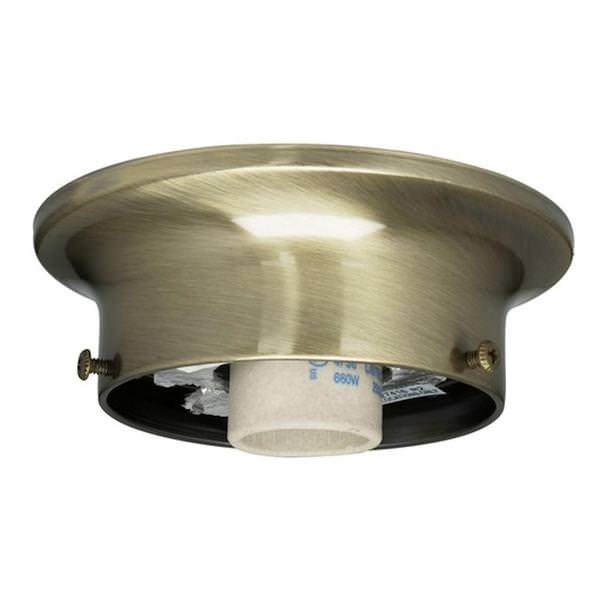 3.25" Antique Brass Wired Holder