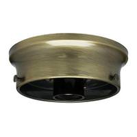 Satco 4" Antique Brass Wired Holder