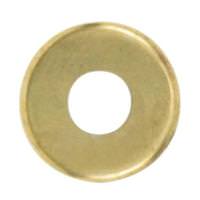 Satco 1/8 IP Slip Brass Plated Curled Edge Steel Check Ring
