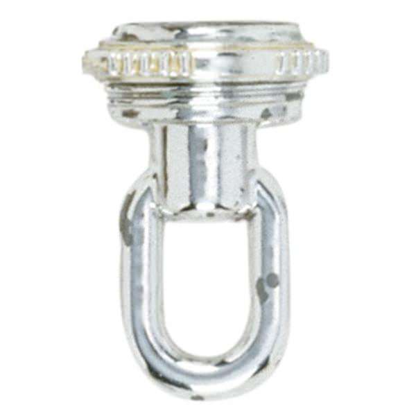 1/4 IP Polished Chrome Matching Screw Collar Loops with Ring