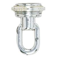 Satco 1/4 IP Polished Chrome Matching Screw Collar Loops with Ring