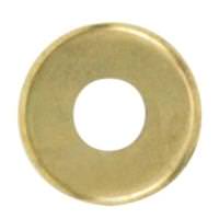 Satco 1/8 IP Slip Brass Plated Curled Edge Steel Check Ring