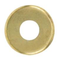 Satco 1/8 IP Slip Brass Plated Curled Edge Steel Check Ring
