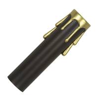 Satco 4" Black Plastic Gold Drip Candle Cover Candelabra Base