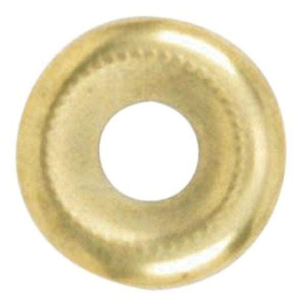 1/8 IP Slip Brass Plated Beaded Steel Check Ring