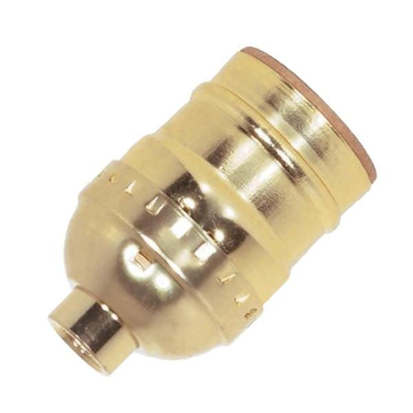 1/8 IPS Cap Brite Gilt Short Keyless Socket