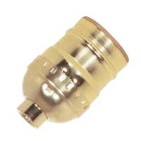 Satco 1/8 IPS Cap Brite Gilt Short Keyless Socket