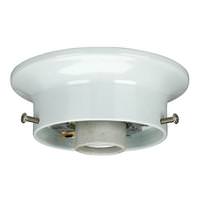 Satco 3.25" White Wired Holder