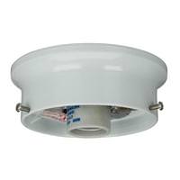 Satco 4" White Wired Holder