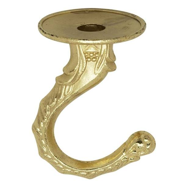 Antique Brass Die Cast Large Swag Hook