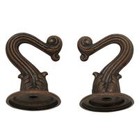 Satco Antique Copper Die Cast Swag Hook (2 pack)