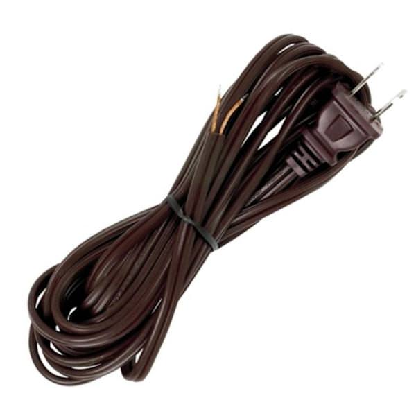 15' Brown Molded Plug Cord