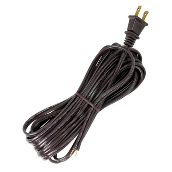 20' Brown Molded Plug Cord