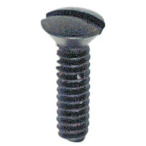 .5" 6/32 Black Plated Steel Switchplate Screws