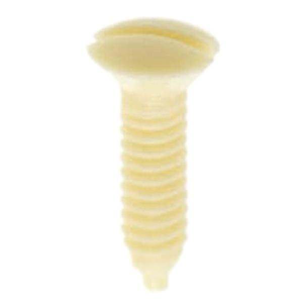 .5" 6/32 Ivory Plastic Switchplate Screws