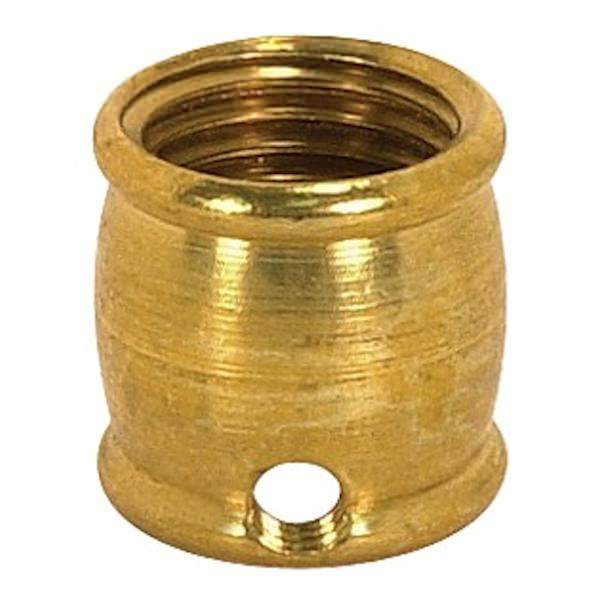 .5" Burnished and Lacquered Brass Coupling with Slip