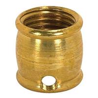 Satco .5" Burnished and Lacquered Brass Coupling with Slip