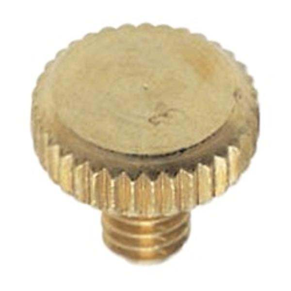 .25" 8/32 Solid Brass Burnished and Lacquered Flat Head Thumb Screws