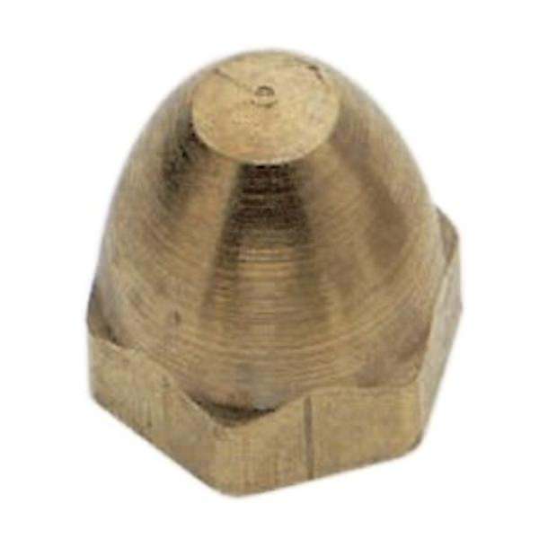1/8 IP Brass Burnished and Lacquered Hex Acorn Knobs