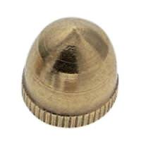 Satco 1/8 IP Brass Burnished and Lacquered Knurled Acorn Knobs