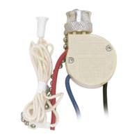 Satco 3 Way 2 Circuit Ceiling Fan Switch with Metal Chain