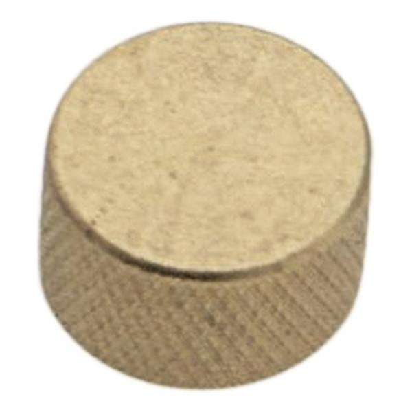 3/8 IP Burnished and Lacquered Brass Closed Gas Cap