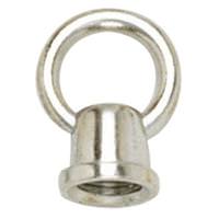 Satco 1-1/8" 1/8 IP Chrome Die Cast Fixture Female Loop with Wireway
