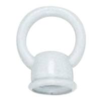 Satco 1-1/8" 1/8 IP White Die Cast Fixture Female Loop with Wireway