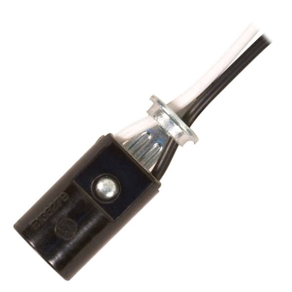 Candelabra Base Phenolic Socket with Leads